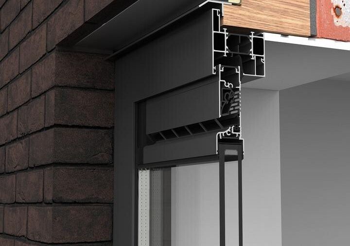 Ventilatieroosters op het glas